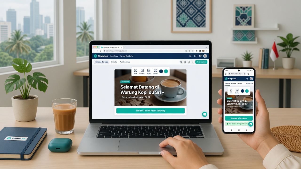Login in the browser and edit the website with no extra software