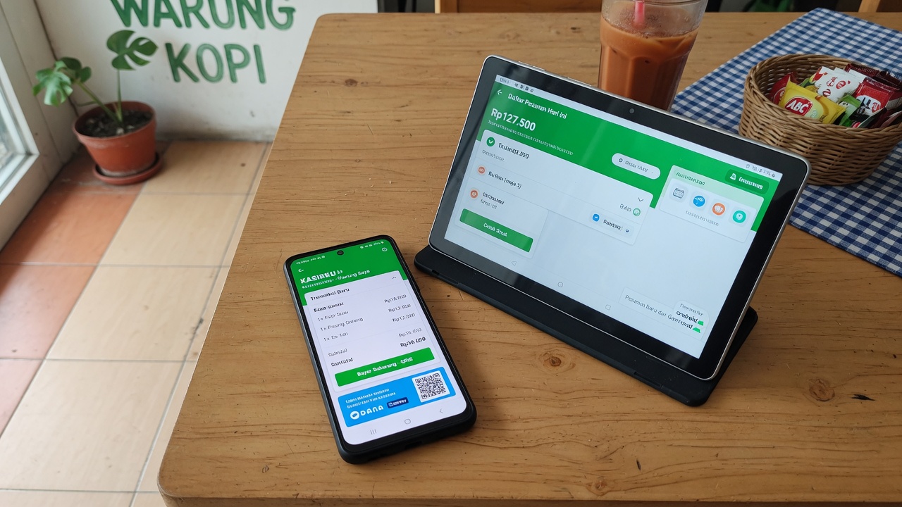 Android phone and tablet running Xdata POS